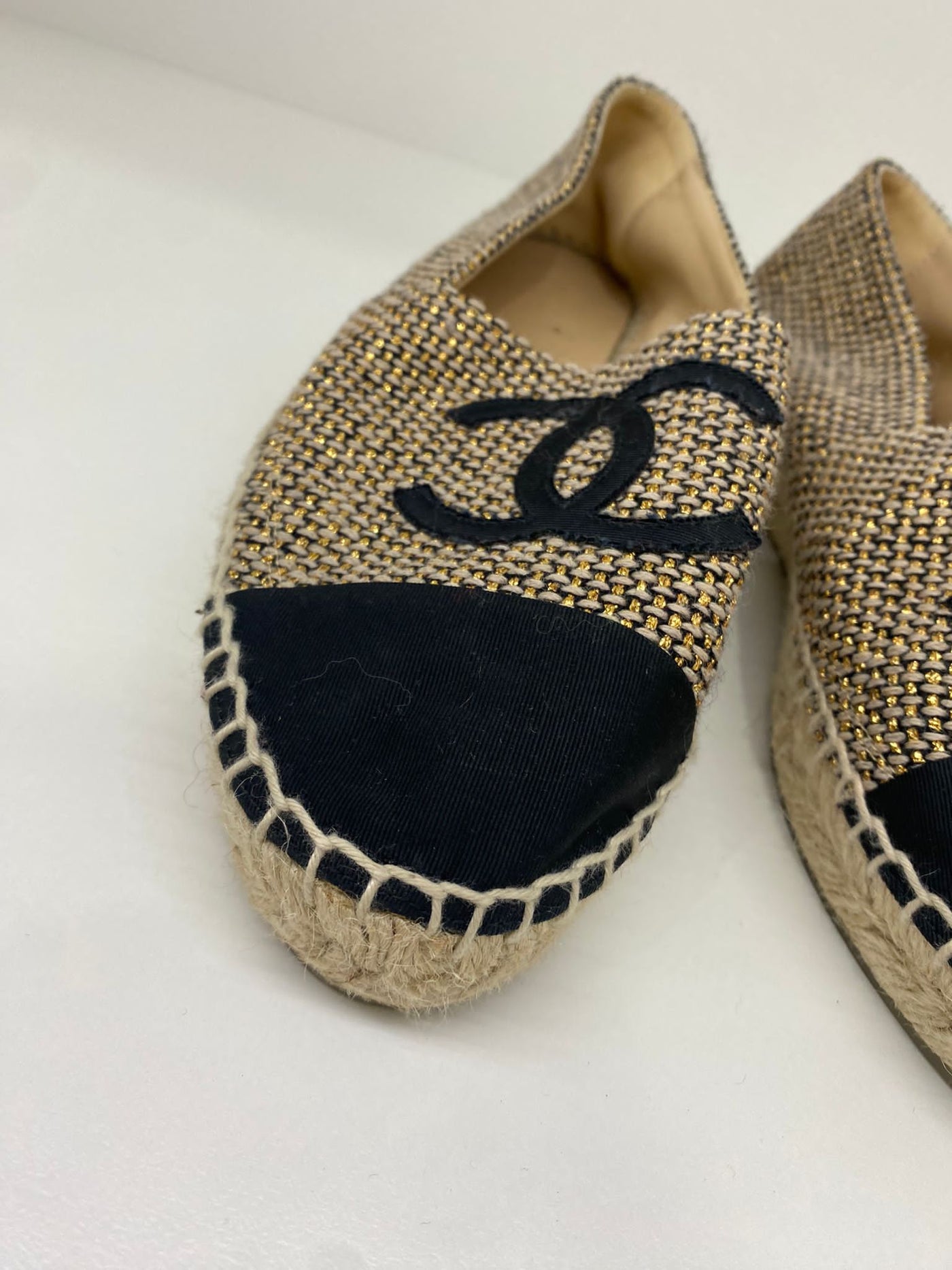 Chanel Canvas Espadrilles - Size 38