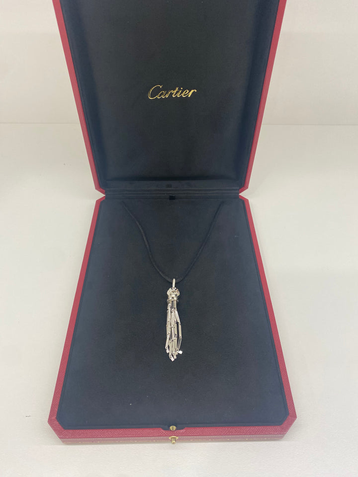 Cartier Panthere Pompon Pendant White Gold and Emerald – PH Luxury