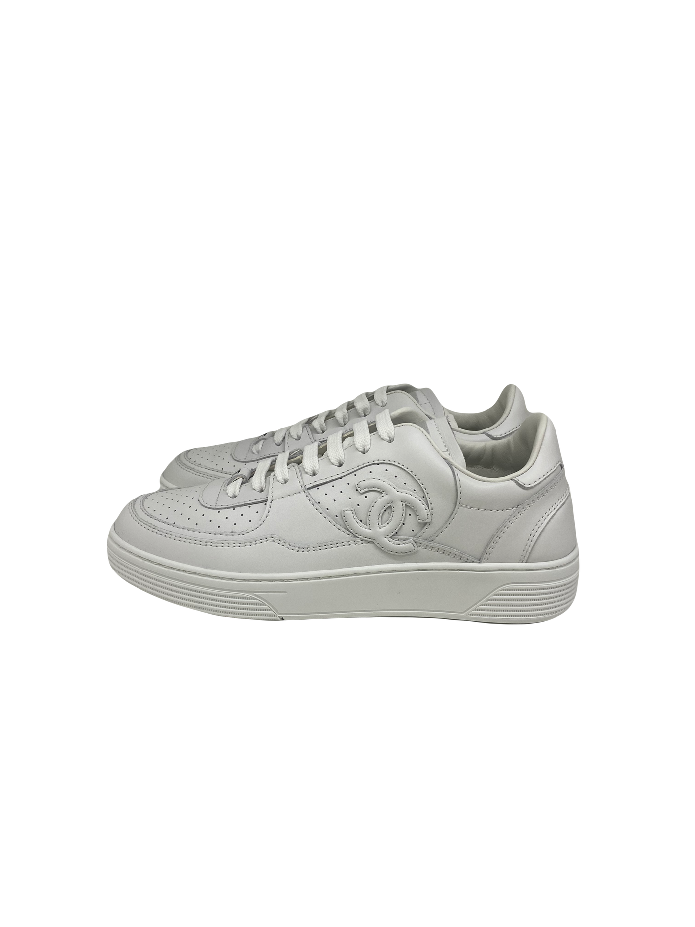Chanel White Sneakers 36.5 2023