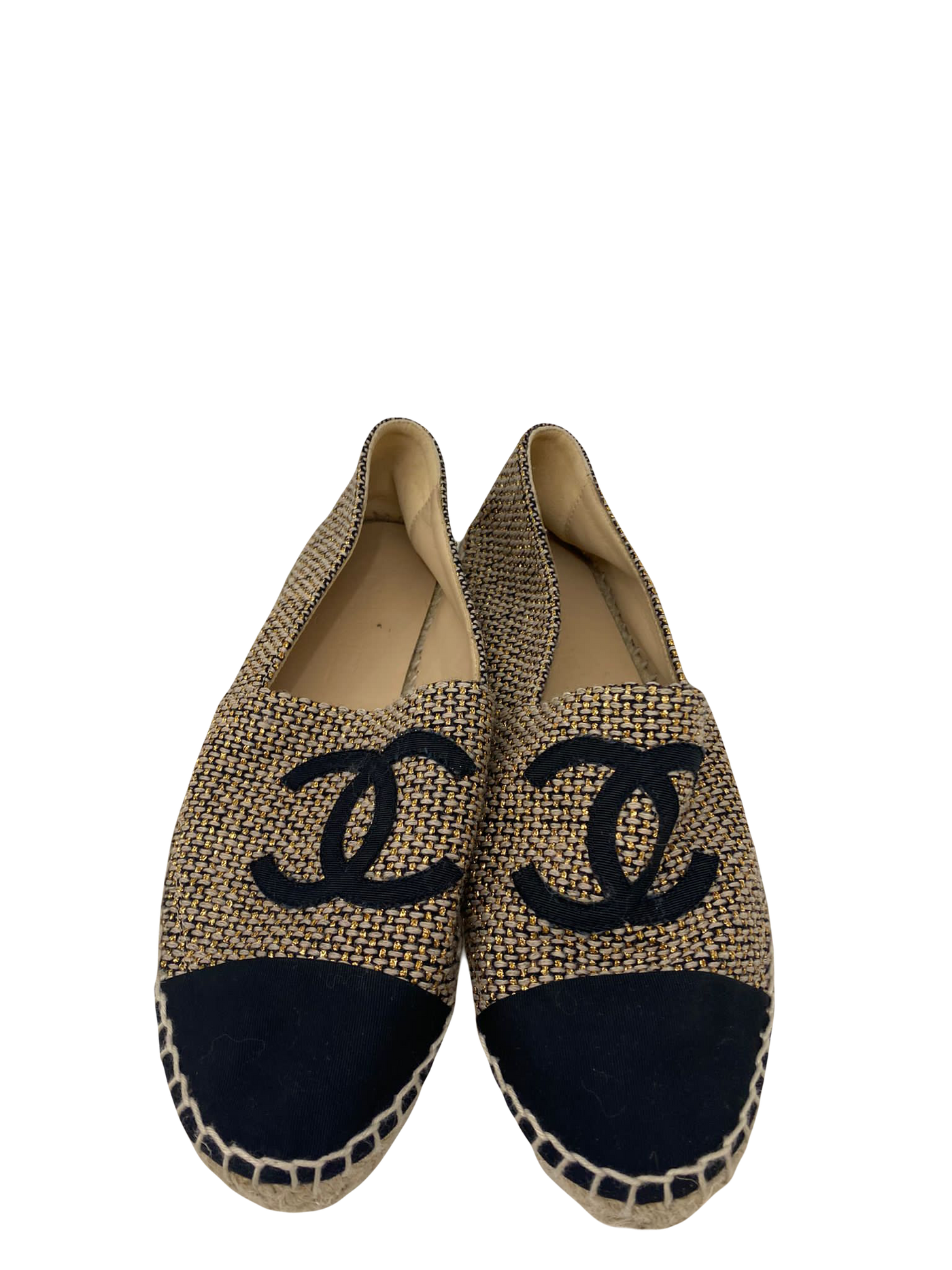 Chanel Canvas Espadrilles - Size 38