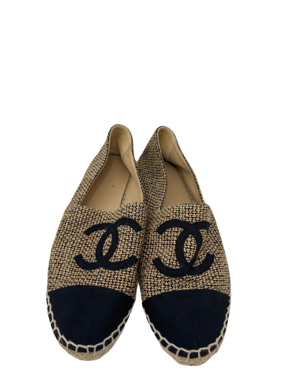 Chanel Canvas Espadrilles - Size 38