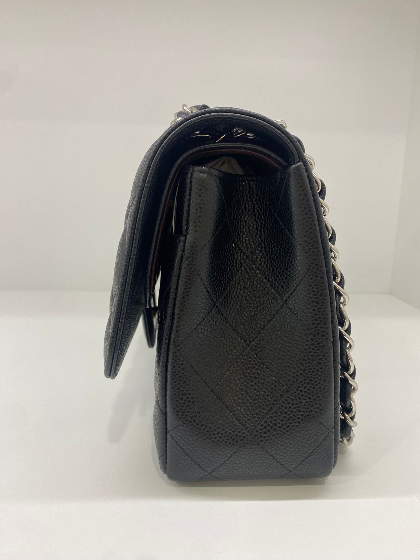 Chanel Large Jumbo Classic Flap Black - Black SHW Caviar Leather