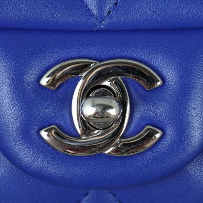 Chanel Classic Flap Rectangle Mini - Blue SHW (OE)