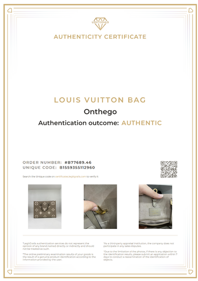 Louis Vuitton Onthego MM Beige
