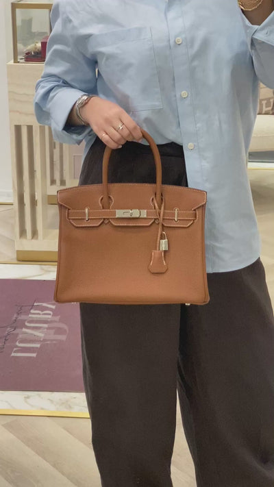 Hermes Birkin 30 Retourne Togo Gold GHW