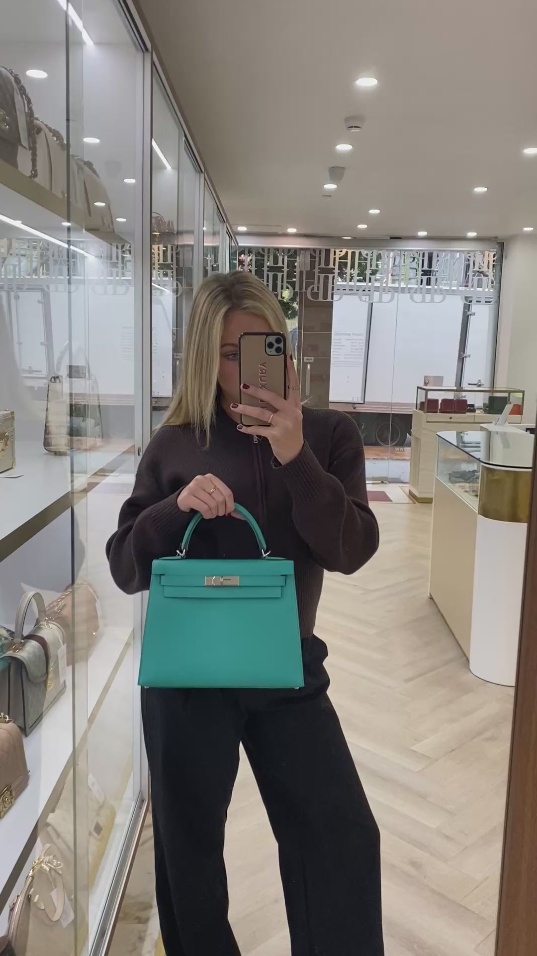 Hermes Kelly Sellier 28 Vert Vertigo PHW