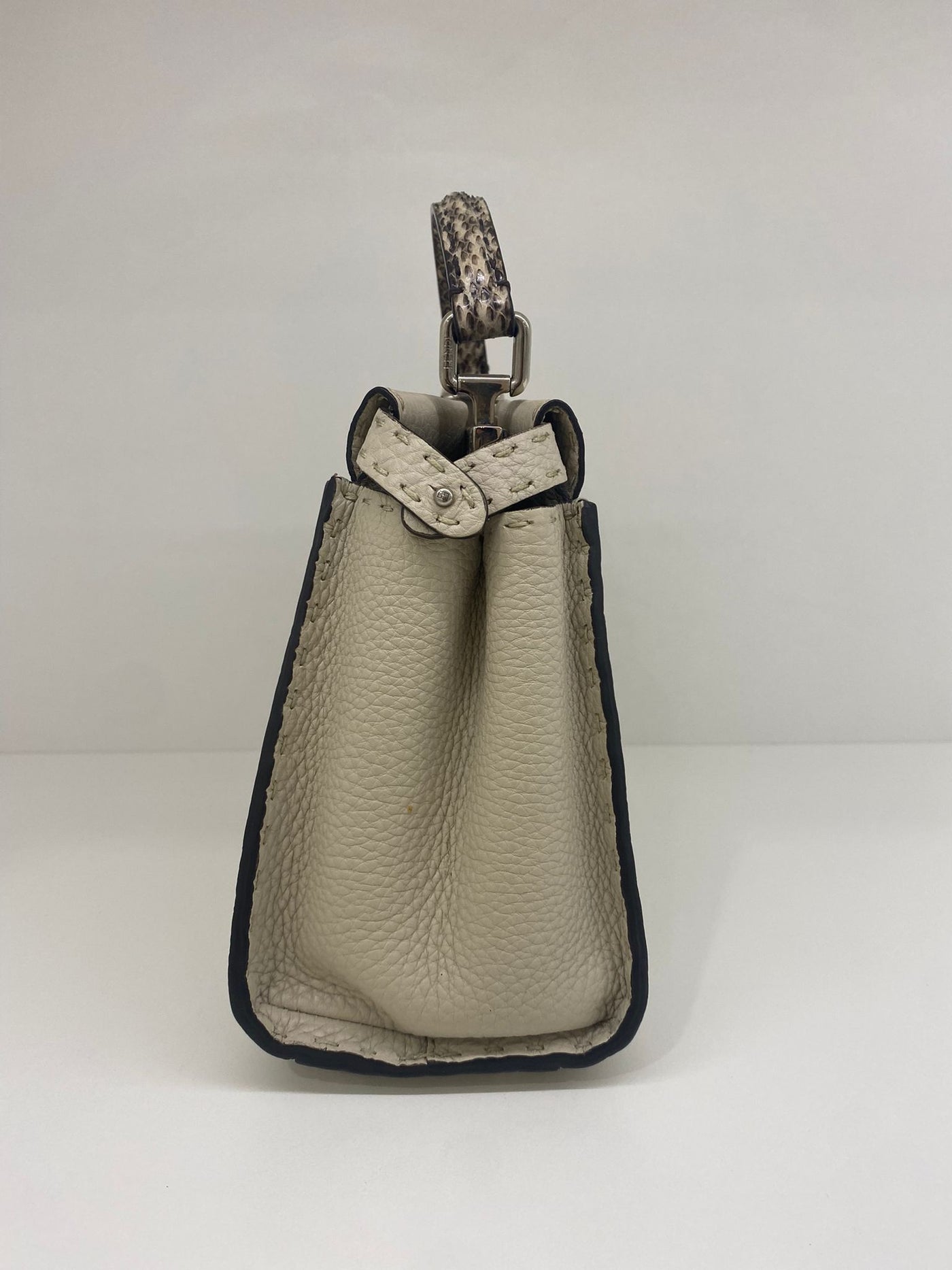 Fendi Peekaboo Cream with Snakeskin - SOLD