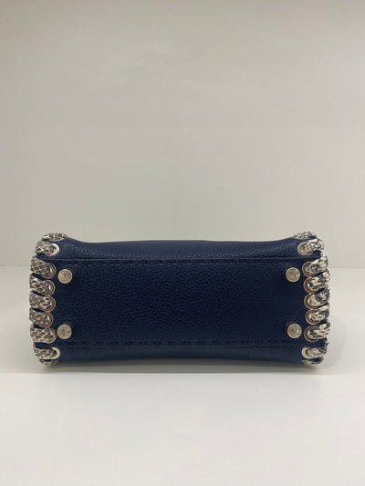 Fendi Peekaboo Navy Snakeskin