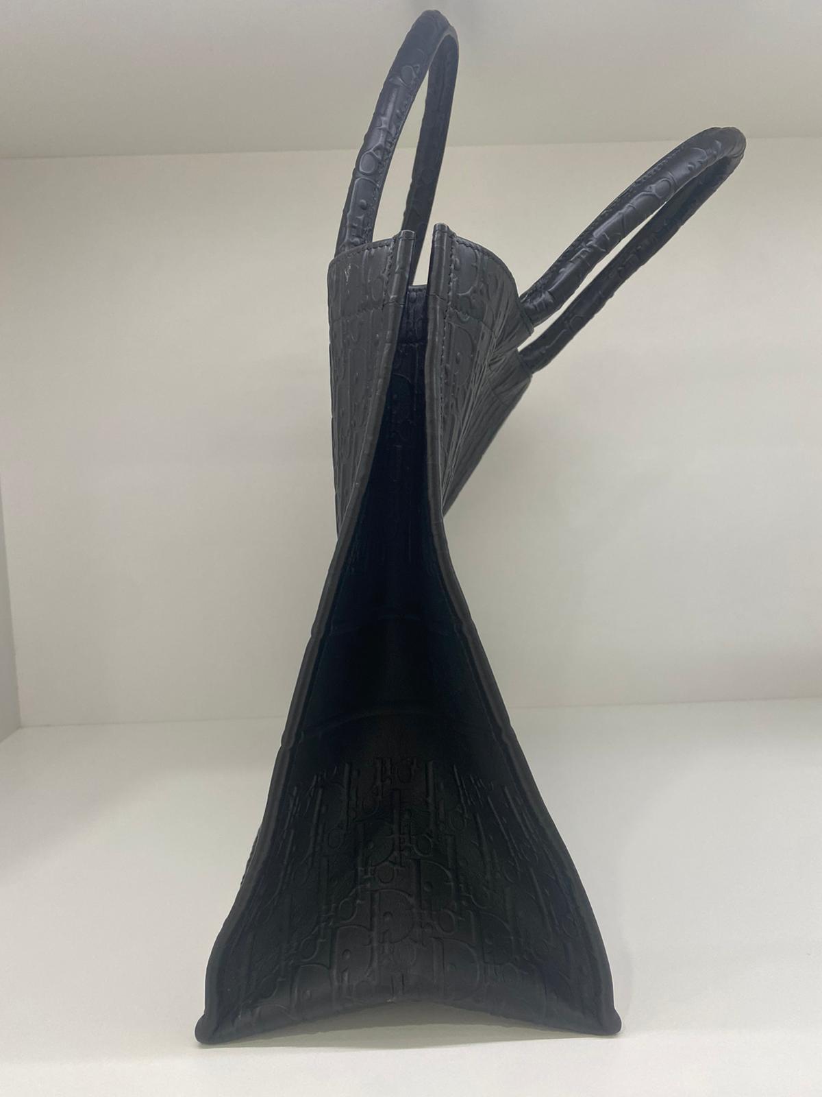 Dior Leather Book Tote Black