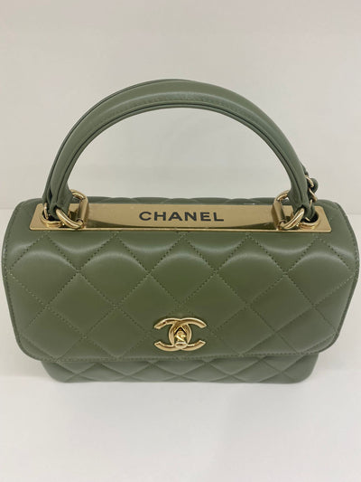 Chanel Trendy Khaki CGHW Size Small - SOLD