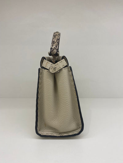 Fendi Peekaboo Cream with Snakeskin - SOLD