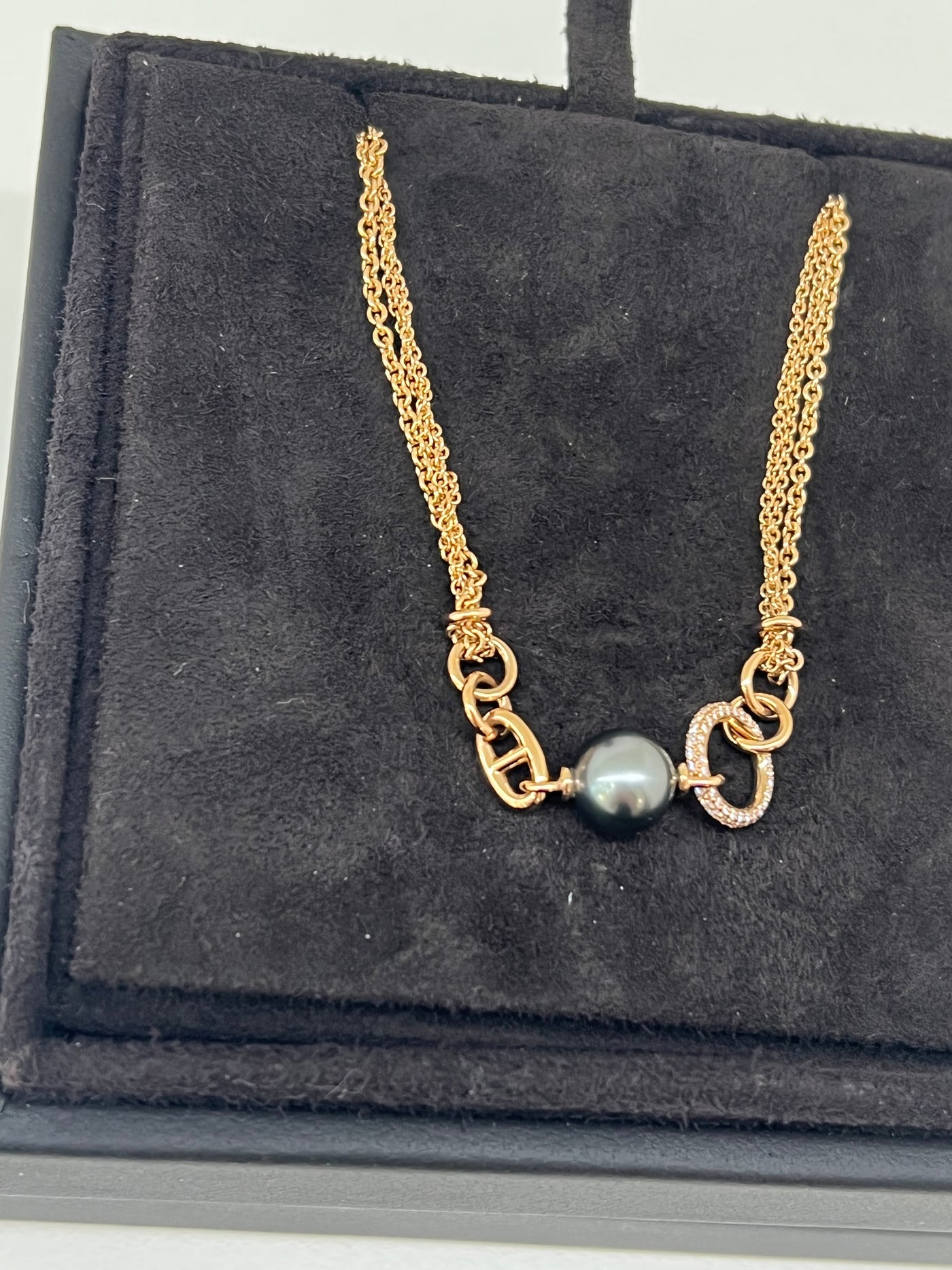 Hermes Albertine necklace - Rose Gold