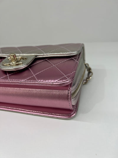 Chanel Metallic Like A Wallet Flap - Pink - SOLD