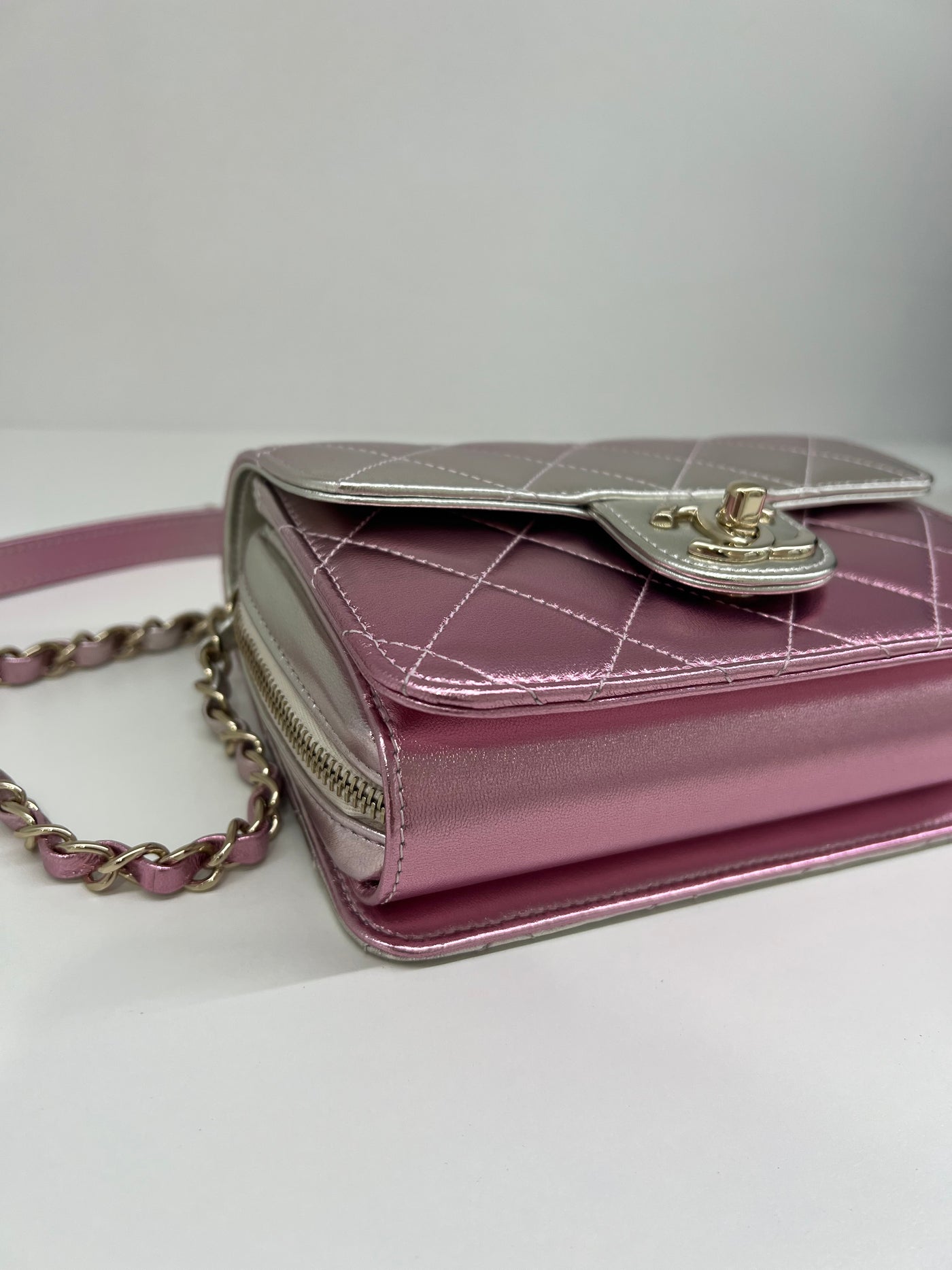 Chanel Metallic Like A Wallet Flap - Pink - SOLD