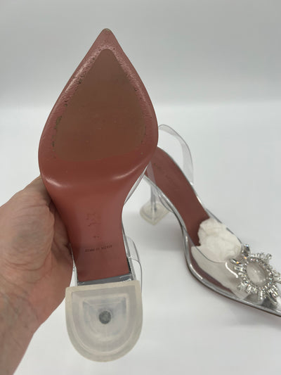 Amina Muaddi Begum Clear PVC - Size 39