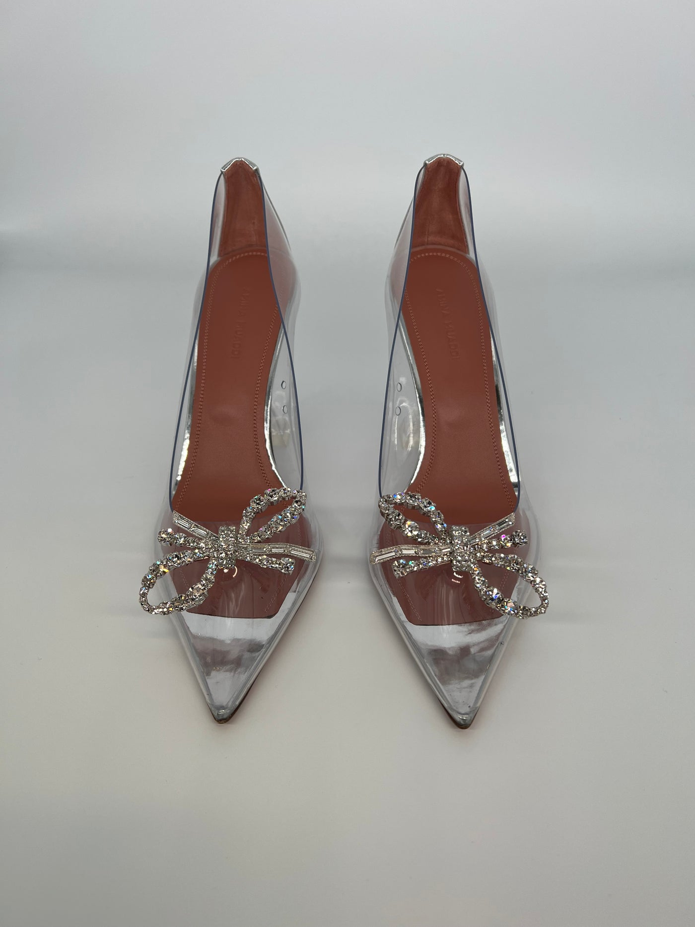 Amina Muaddi Rosie Clear PVC - Size 38.5