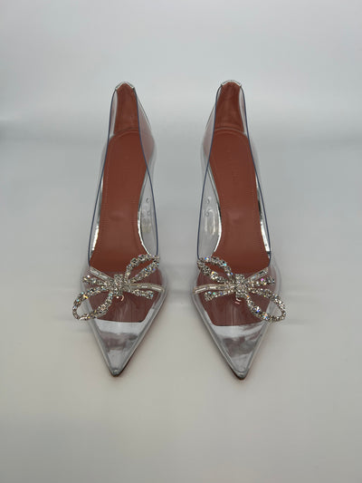 Amina Muaddi Rosie Clear PVC - Size 38.5