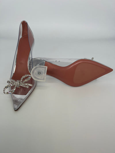 Amina Muaddi Rosie Clear PVC - Size 38.5