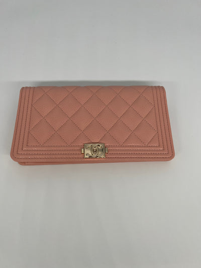 Chanel Boy Wallet Peach -SOLD
