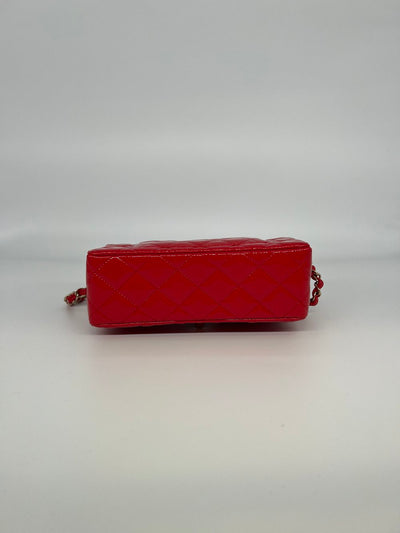 Chanel Mini Flap Bag Patent Red - SOLD