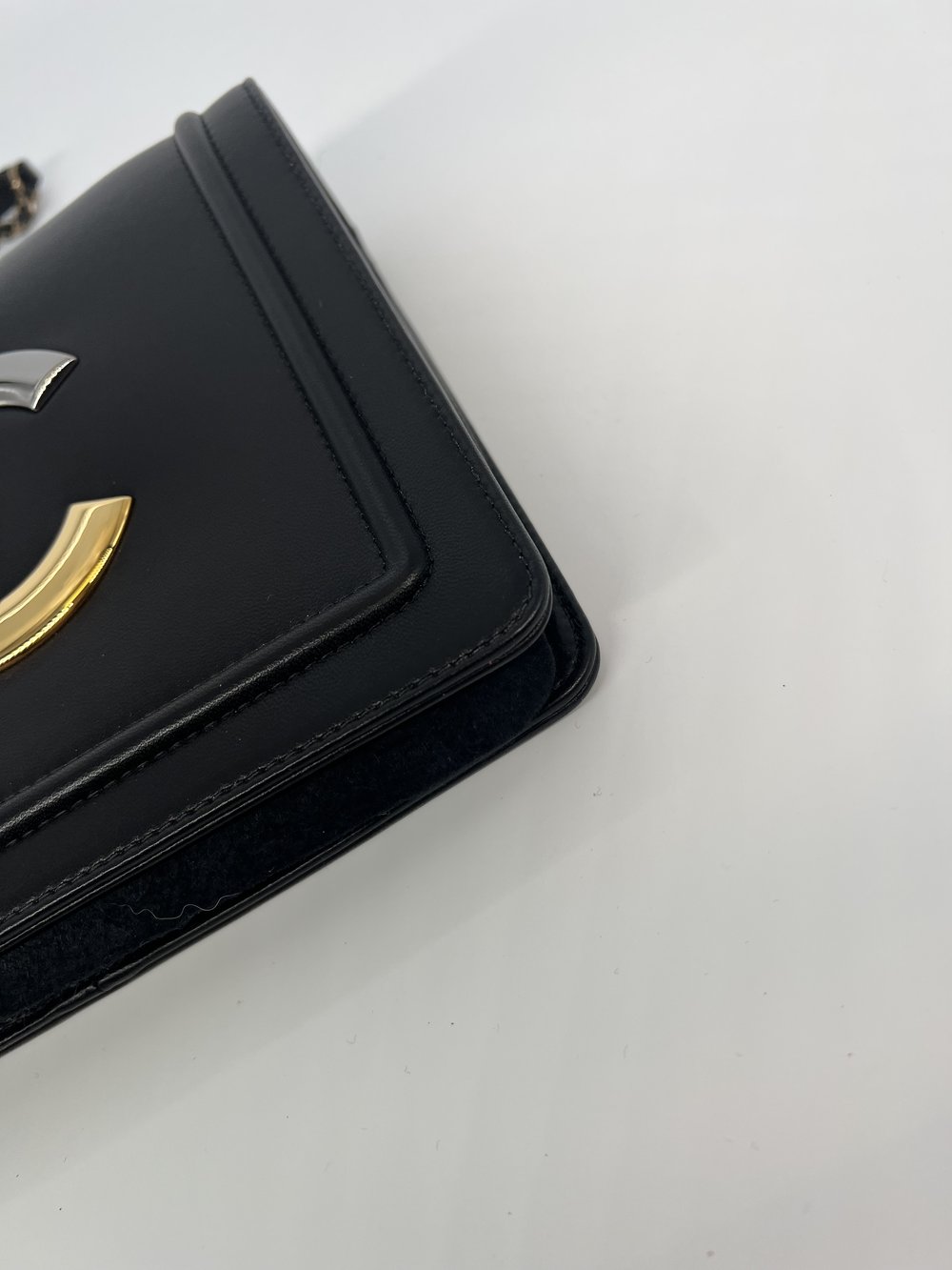 Chanel Bag Black Two Toned Flap bag - SOLD