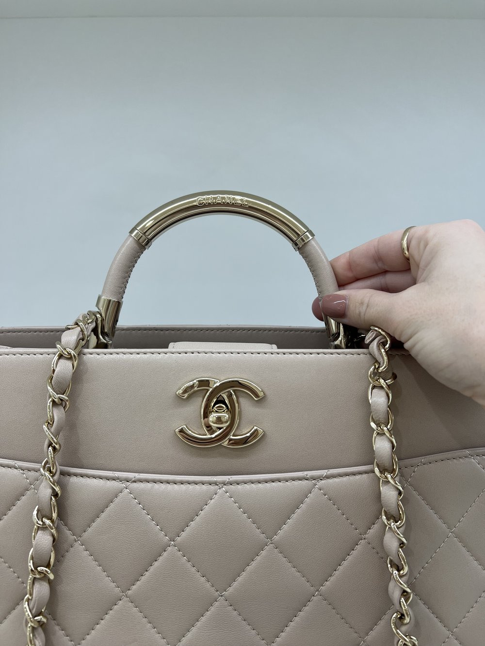 Chanel Large Carry Chic Shopper - Nude - SOLD