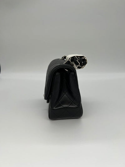 Chanel Classic Flap Bag Mini Square Black SHW - SOLD