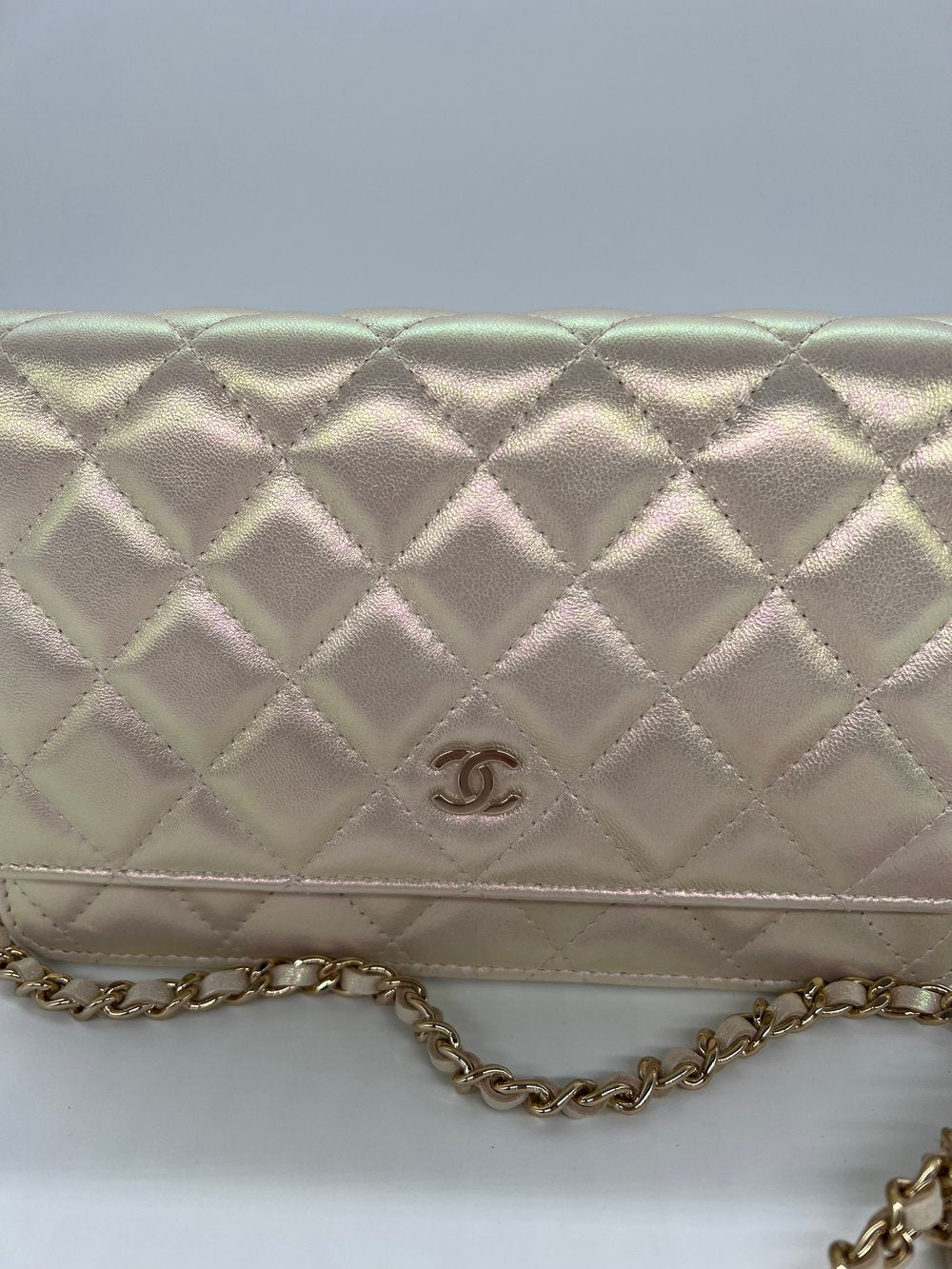 Chanel Wallet On Chain - Ivory Iridescent - SOLD