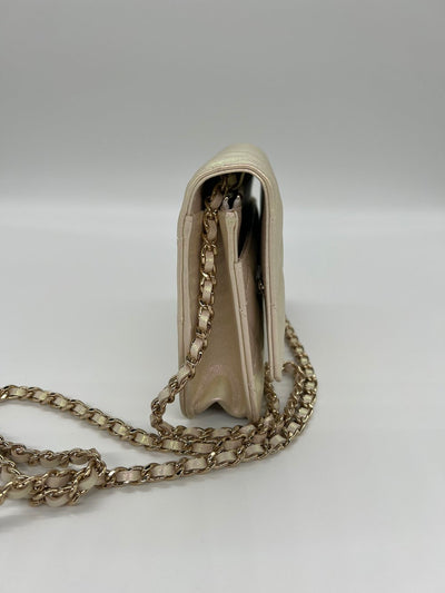 Chanel Wallet On Chain - Ivory Iridescent - SOLD