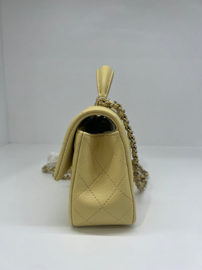Chanel Top Handle - Yellow CGHW - SOLD