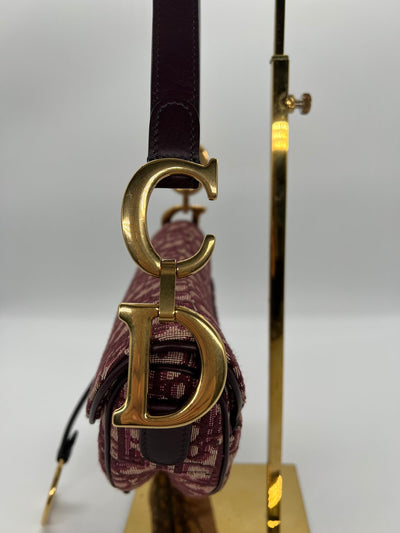Dior Saddle Oblique - Medium - Burgundy