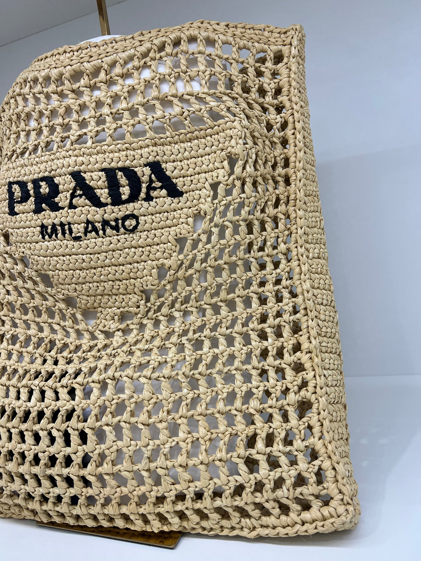 Prada Raffia Tote