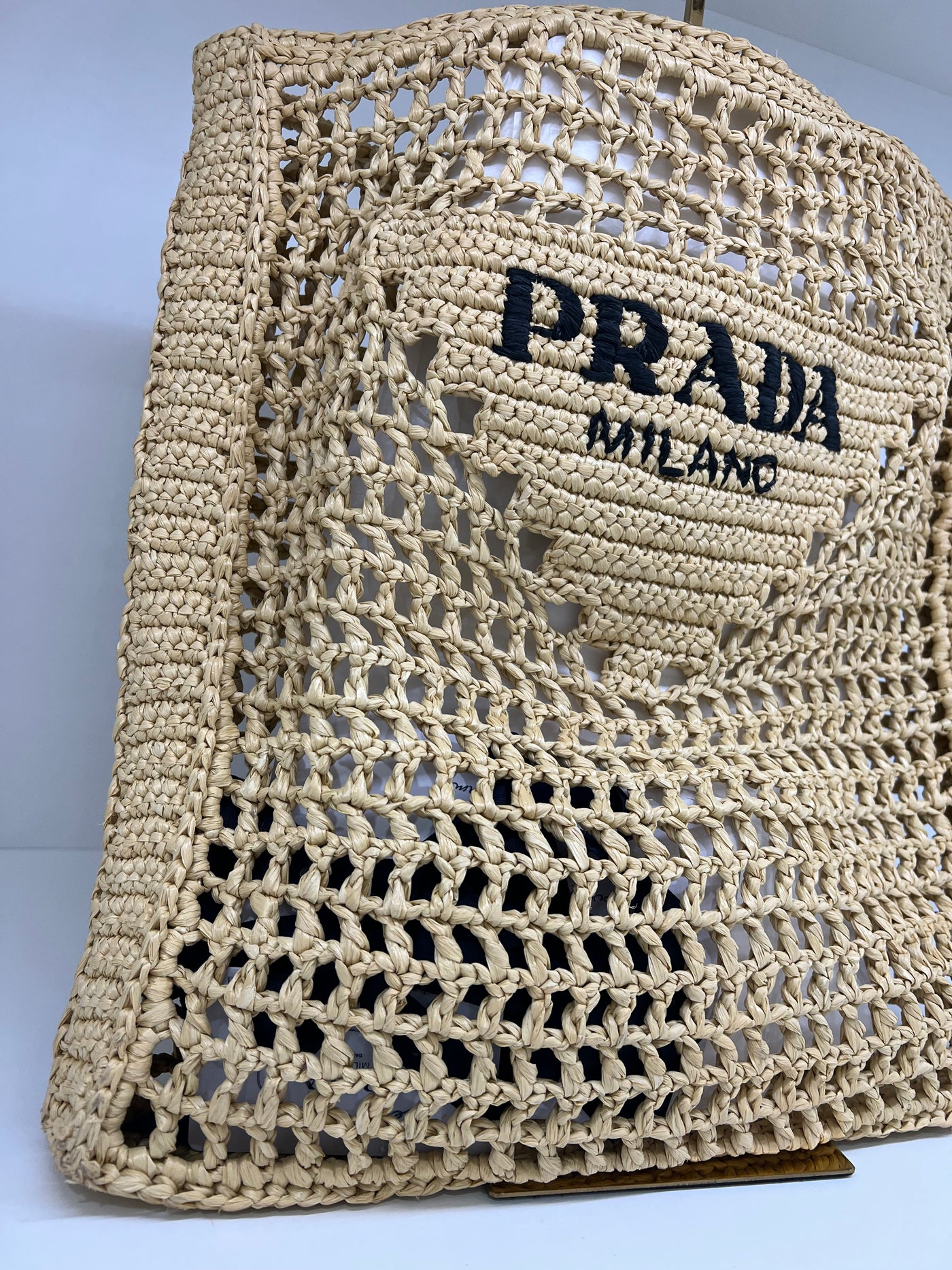 Prada Raffia Tote