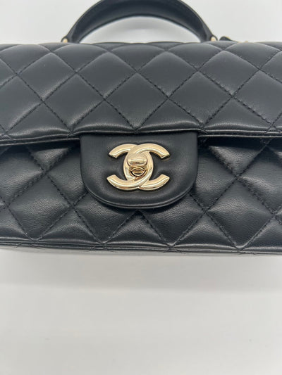 Chanel Mini Top Handle - Black GHW - SOLD