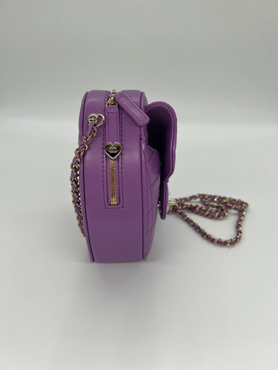 Chanel Heart Bag Large - Purple CGHW - SOLD