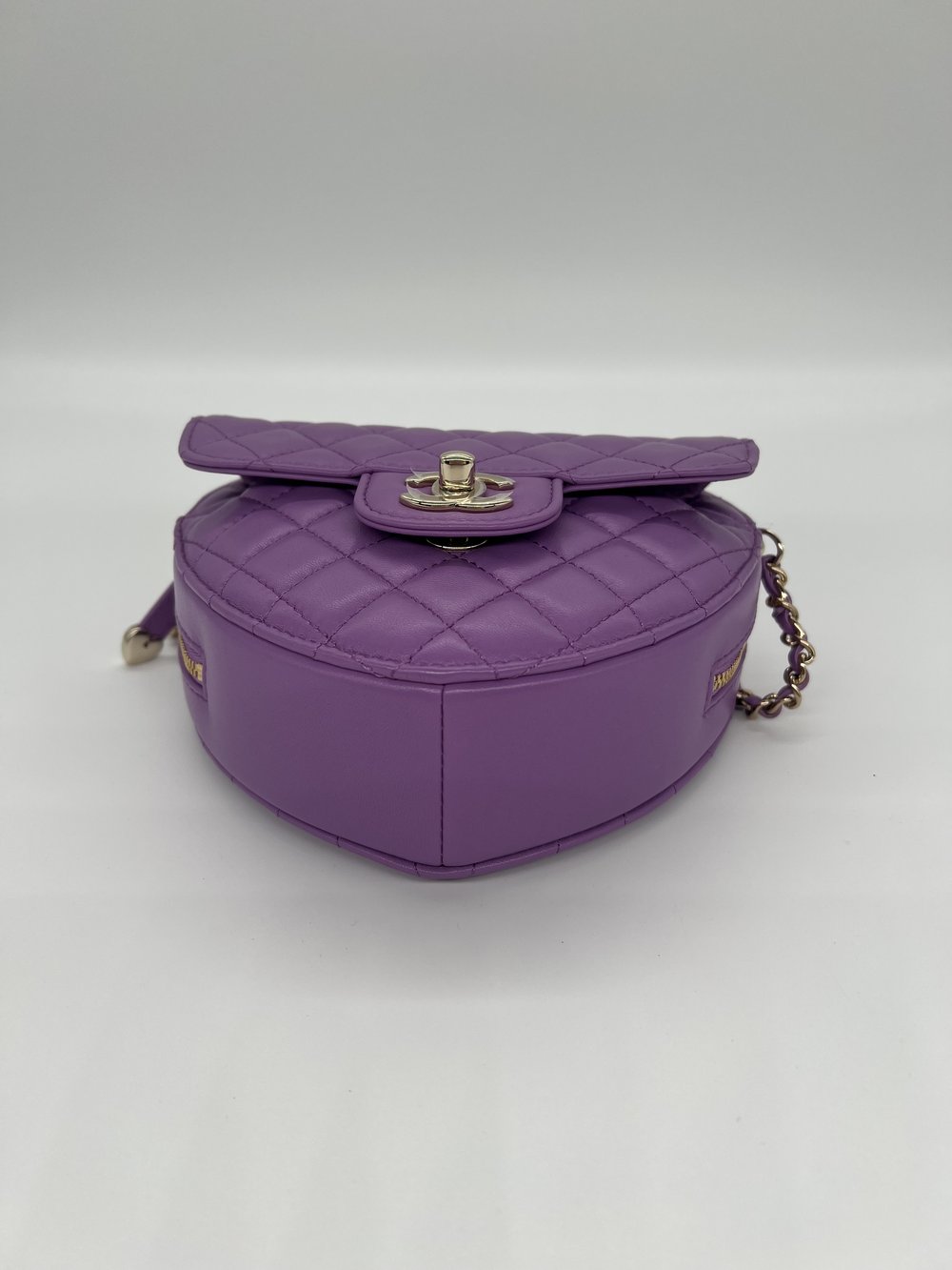 Preorder Chanel Heart Bag Large Purple, New In Box GA001