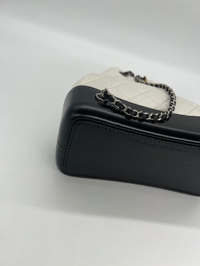 Chanel Gabrielle Backpack White & Black - SOLD