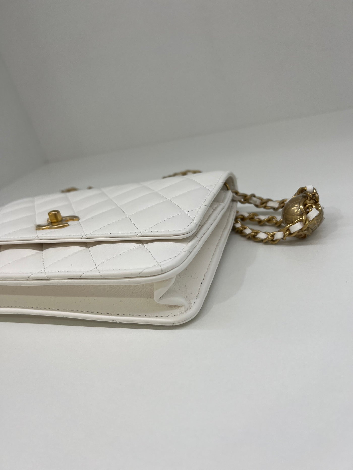 Chanel WOC (Wallet on Chain) Pearl Crush - White GHW - SOLD