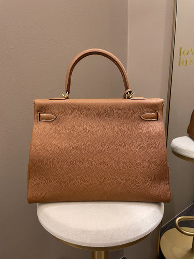 Hermes Kelly 35 Gold (OE)