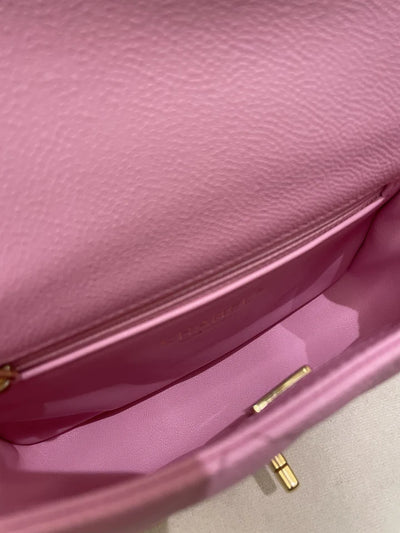 Chanel 23P Sweetheart Caviar Mini Flap Bag Pink (OE)