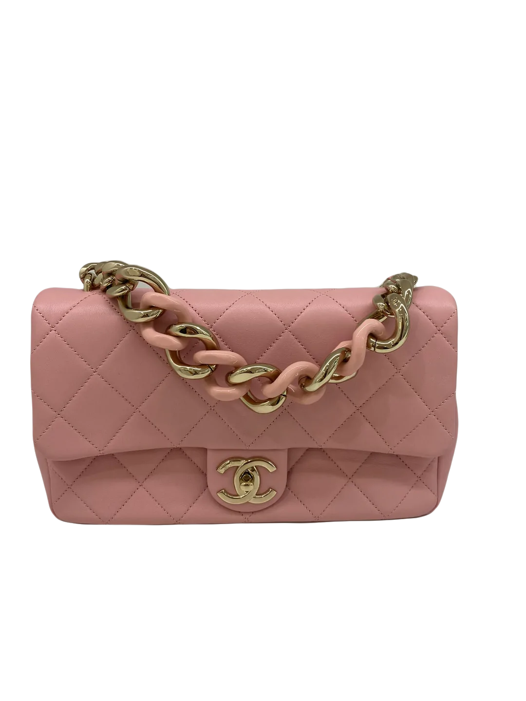 Chanel Light Pink Flap Bag GHW