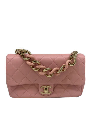 Chanel Light Pink Flap Bag GHW
