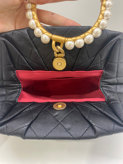 Chanel Clutch with Pearl Handle