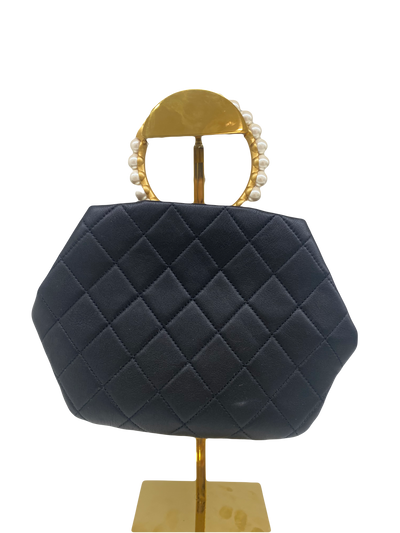 Chanel Clutch with Pearl Handle