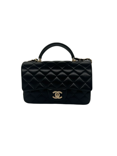 Chanel Mini Top Handle - Black GHW - SOLD