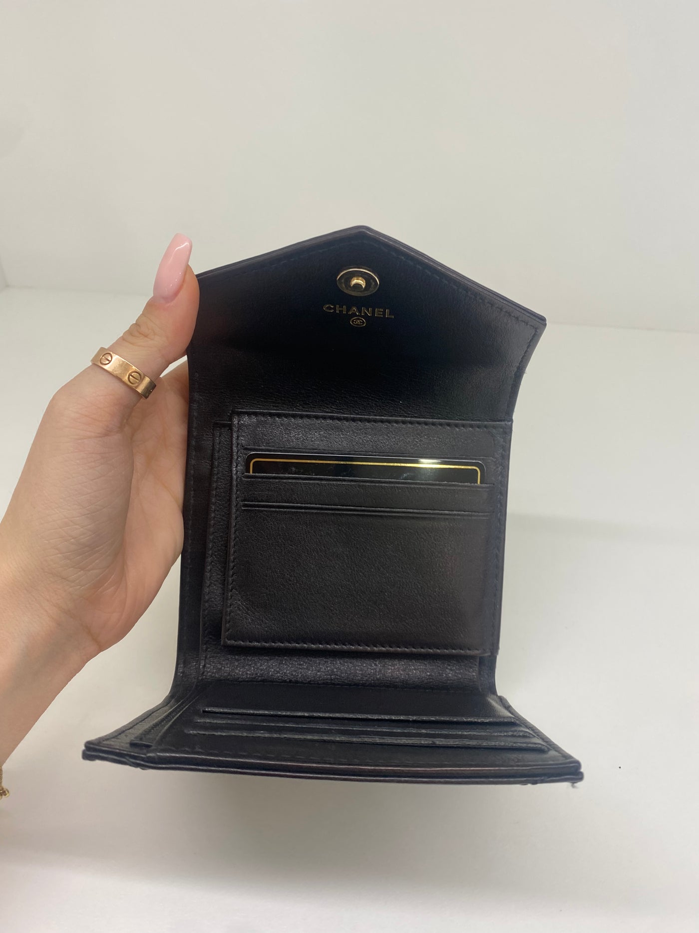 Chanel Small Flap Wallet Black