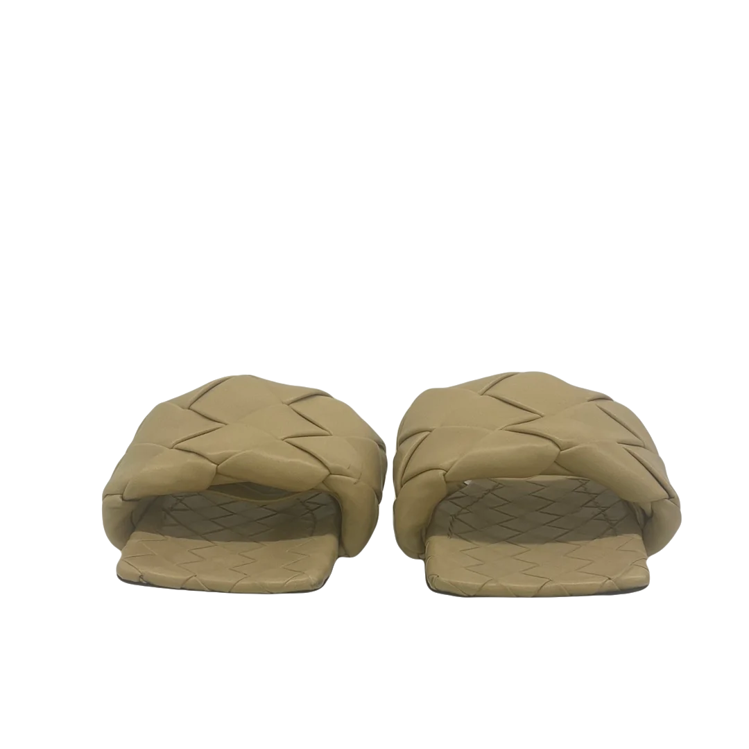 Bottega Veneta Nude Lido Mule Size 38