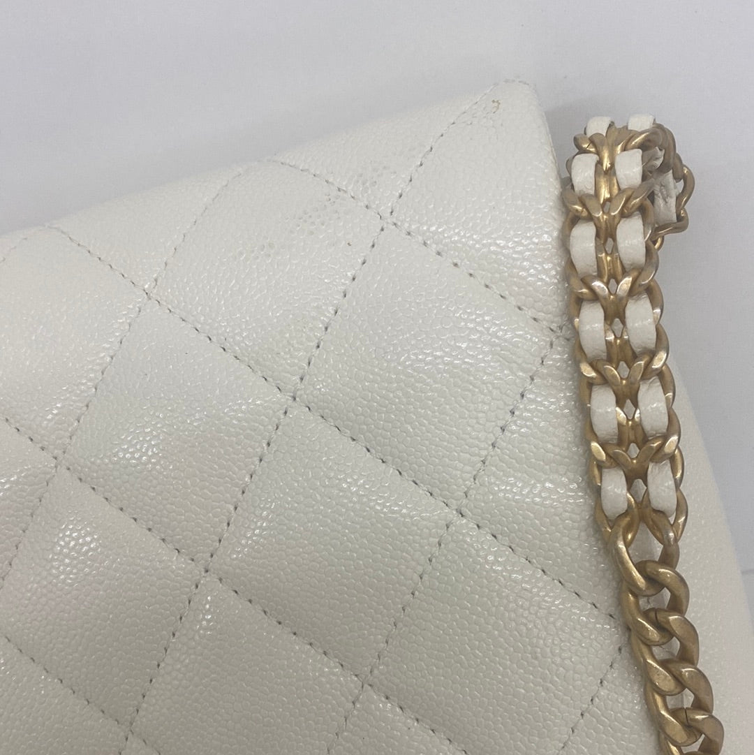 Chanel Flap Bag White GHW