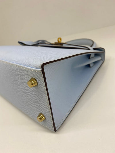 Hermes Kelly 25 Bleu Brume GHW - SOLD