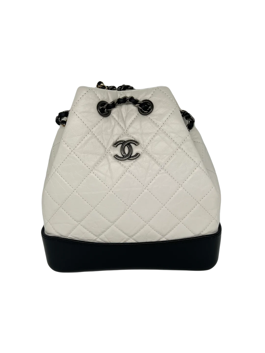 Chanel Gabrielle Backpack White & Black - SOLD